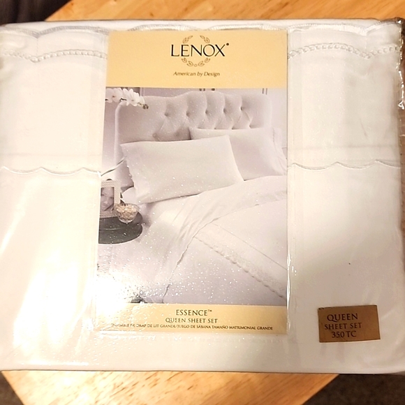 Lenox Bedding Nwt Lenox Essence Queen Sheets Poshmark
